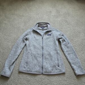 Patagonia Better Sweater Jacket Womens Small Gray Fleece Full Zip Hiking